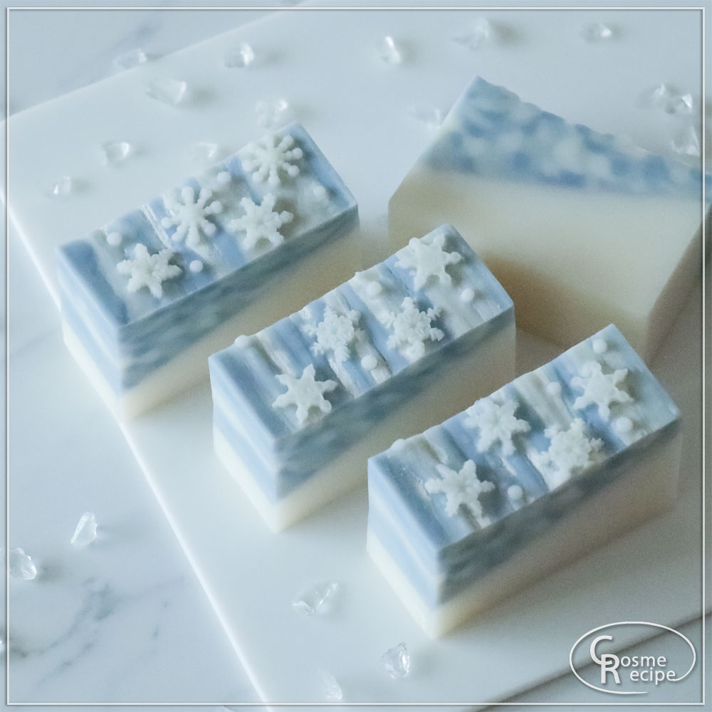雪の結晶デザイン石鹸