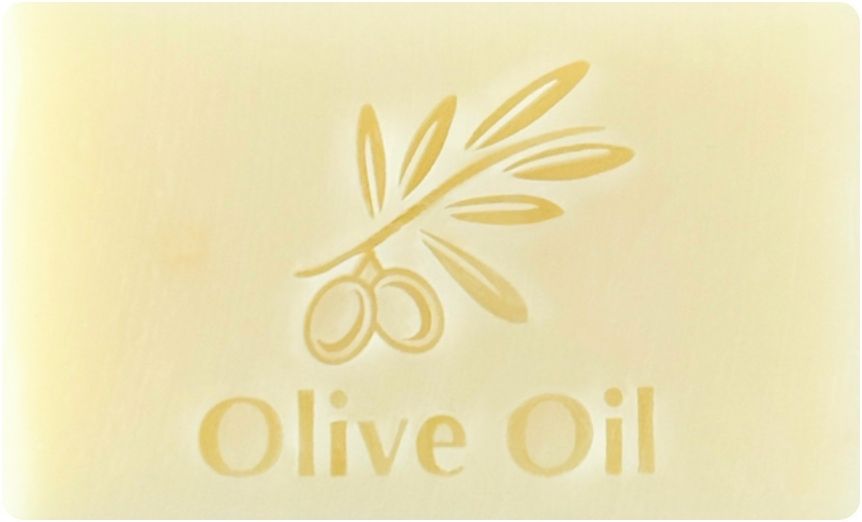 オリーブ石けん ベストタイミングでスタンプできている例